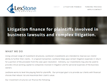 Tablet Screenshot of lexstonecapital.com